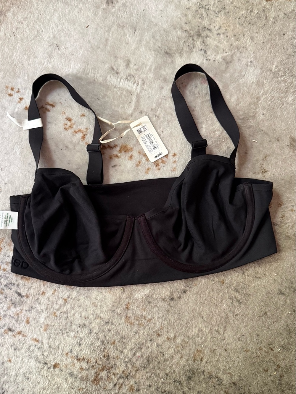 aerie Black SmoothEZ Bralette
